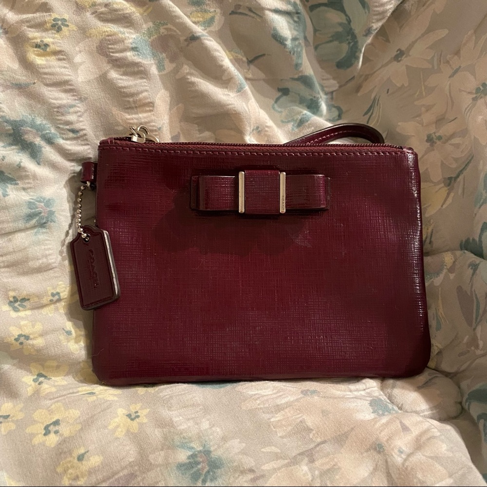 Coach Wristlet with Bow